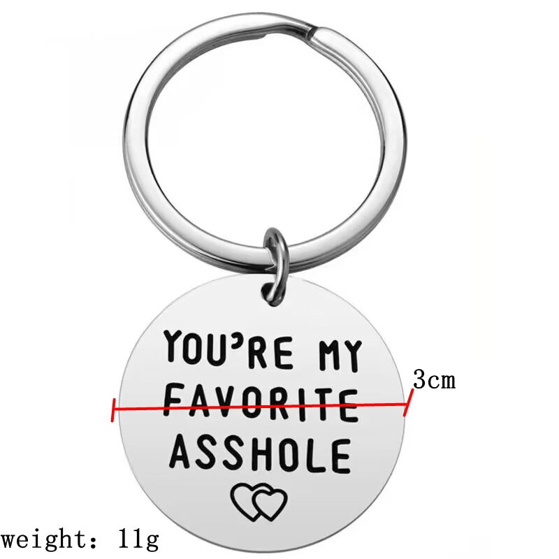 Unisex Schlüsselanhänger mit humorvollem Spruch und herzlichen Motiven Shop Nory
