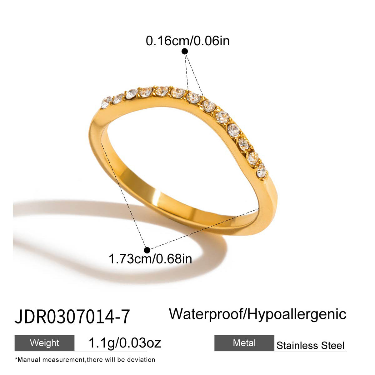 Damen Offenes Armband mit lucky Schriftzug aus hypoallergenem Edelstahl Shop Nory
