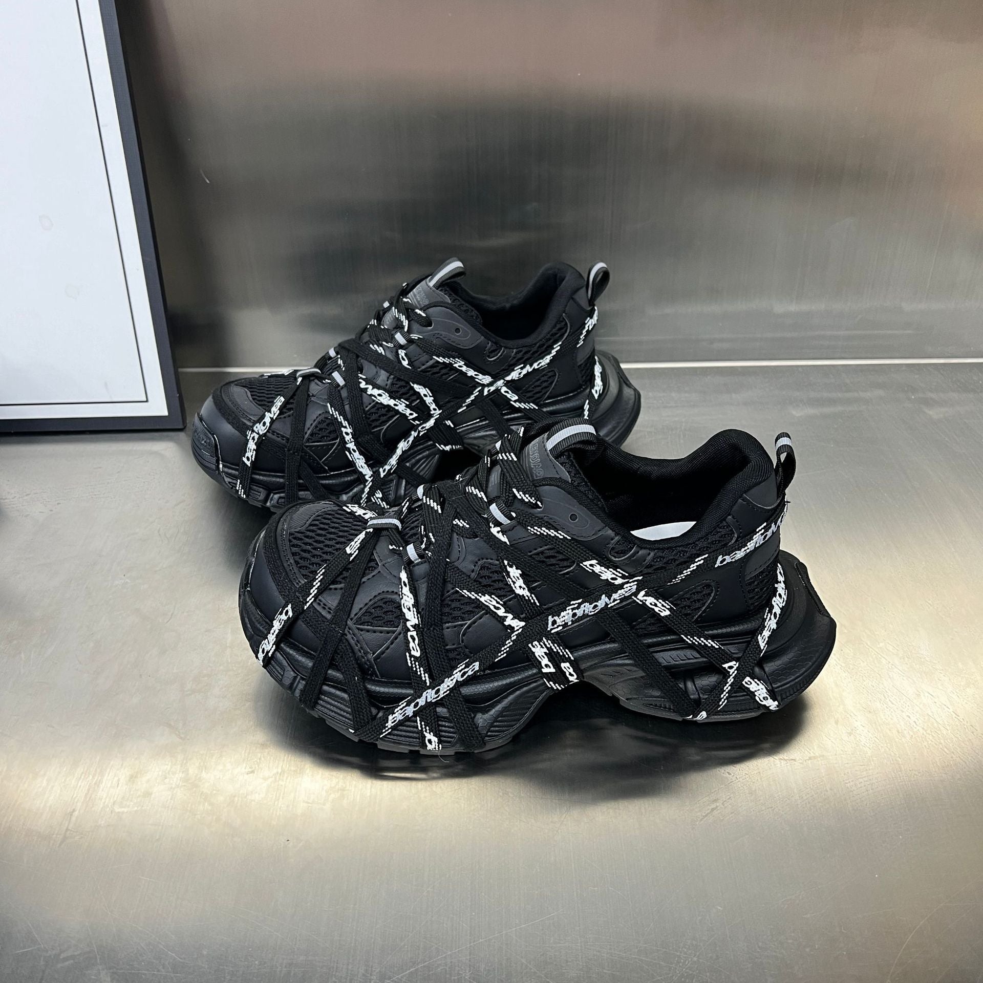 Damen Sportliche Hybrid Sneakers mit elastischer Netzstruktur und stabiler Gummisohle Shopnory