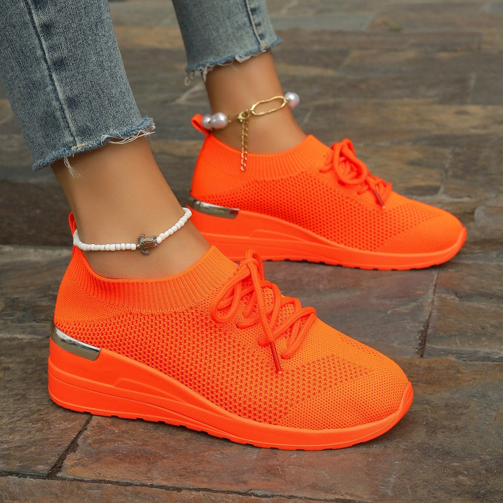Damen Sportliche Sneaker mit innovativem Strickdesign