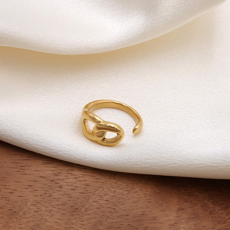 Damen Offener Ring mit elegantem Knoten-Design Shop Nory
