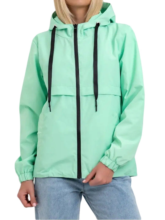Damen Modische Übergangsjacke mit kapuze