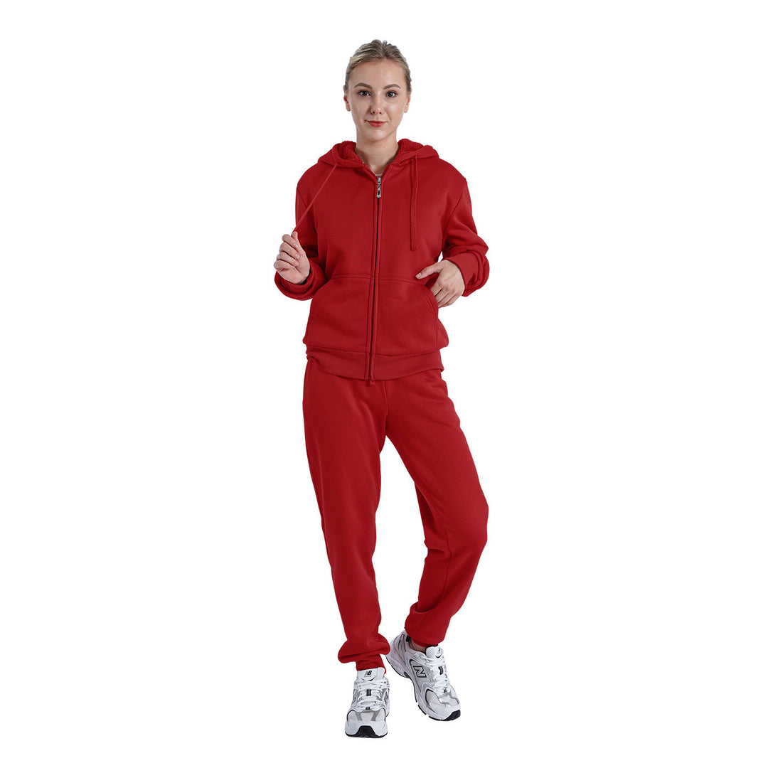 Damen Sportlicher Jogginganzug mit praktischer Kapuze Shopnory