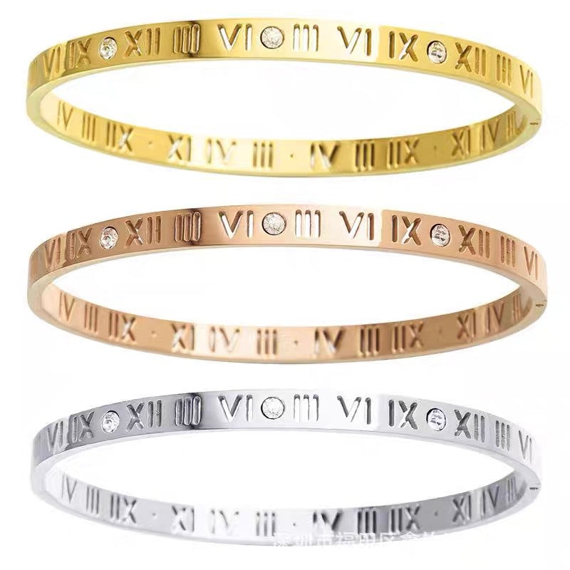 Damen Elegante Gravierte Armreif Bracelet Shop Nory