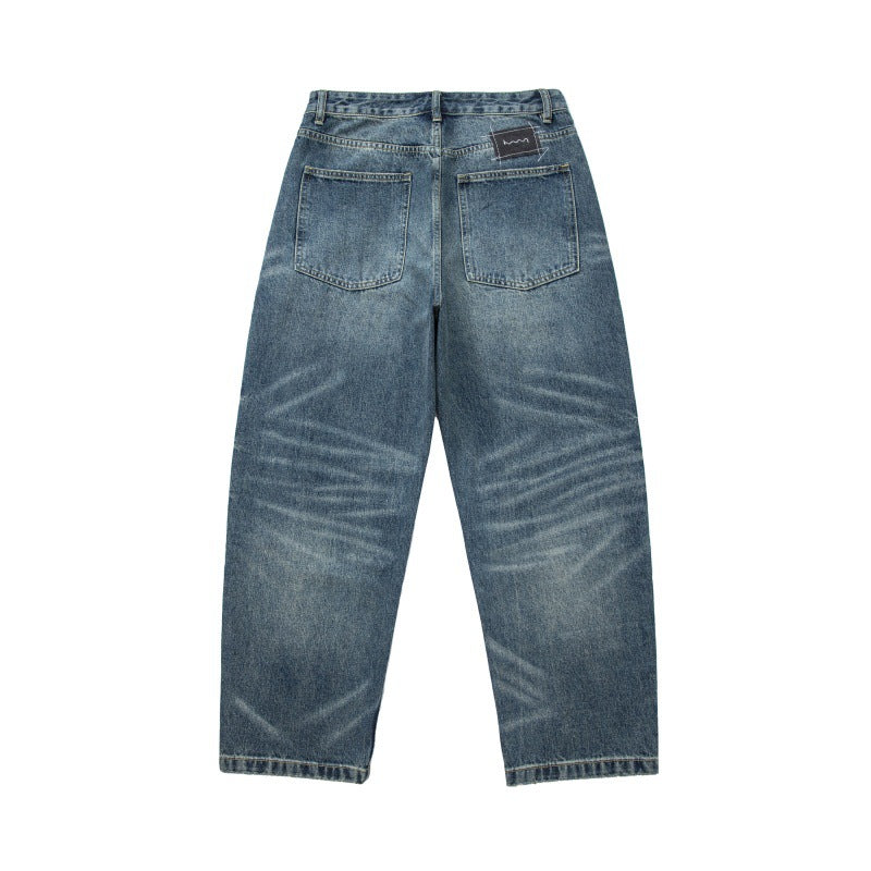 Herren Relaxed-Carrot-Jeans mit hohem Bund und dezenter Used-Waschung Shop Nory