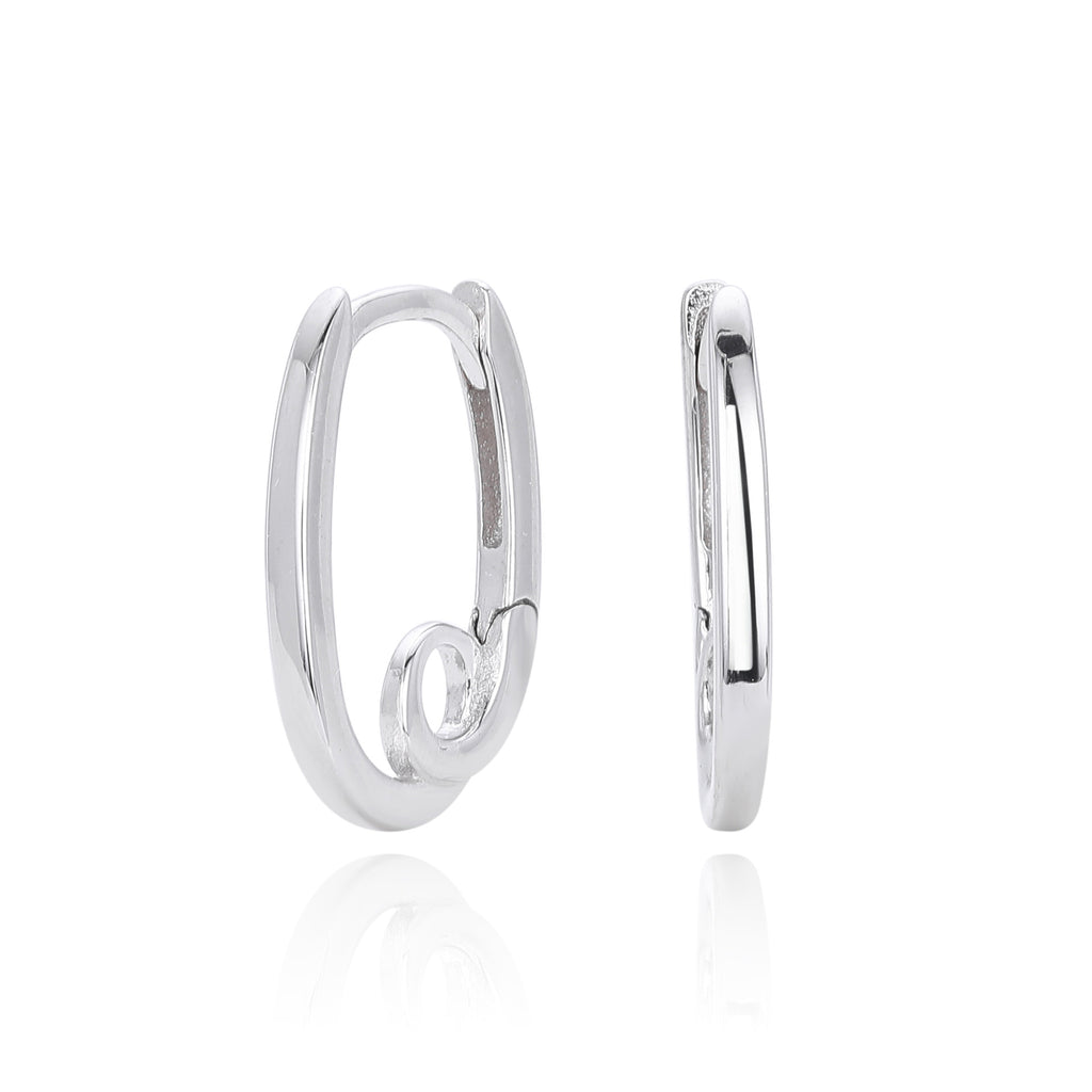 Damen Ohrhänger im modernen Schwungdesign aus 925 Sterling Silber Shop Nory
