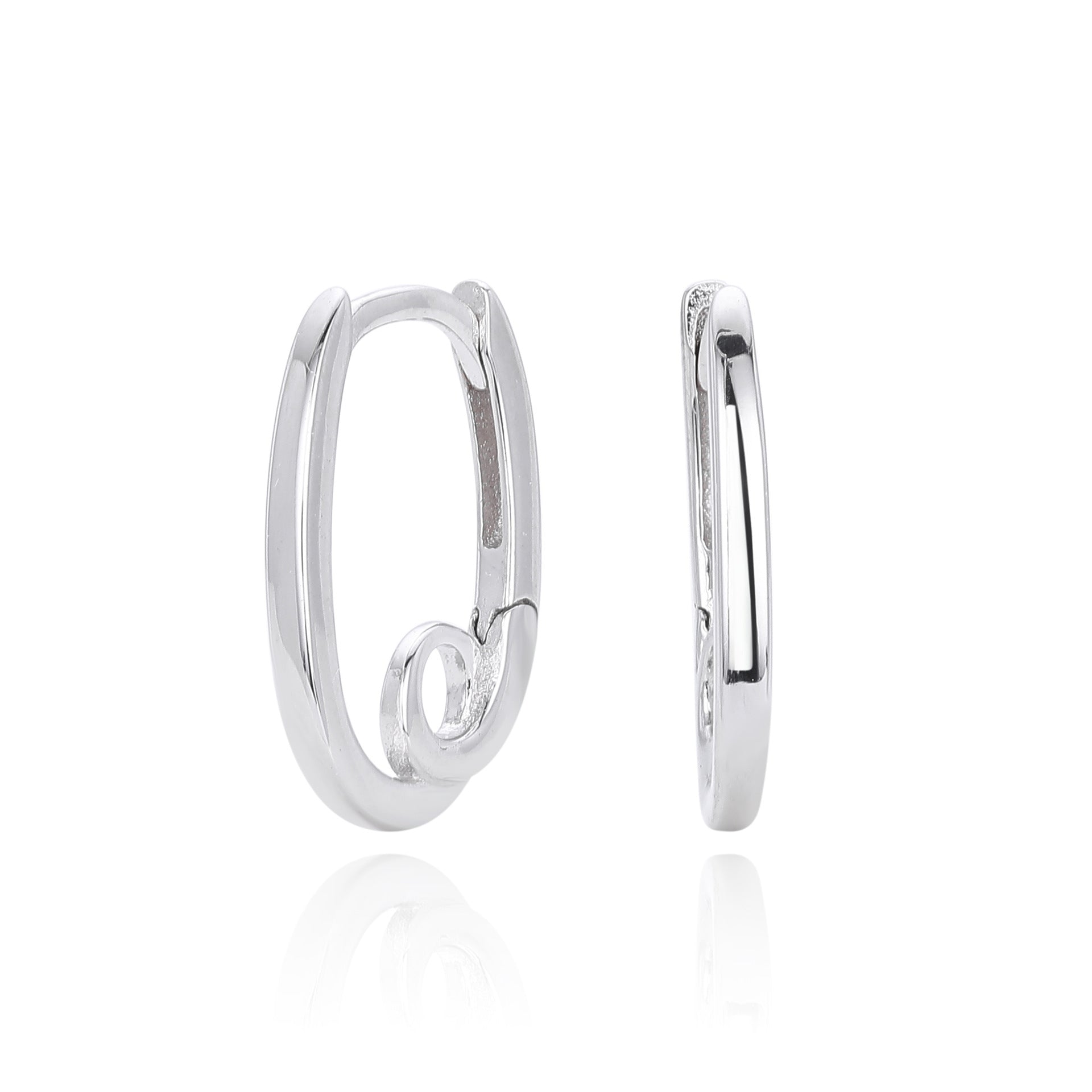 Damen Ohrhänger im modernen Schwungdesign aus 925 Sterling Silber Shop Nory