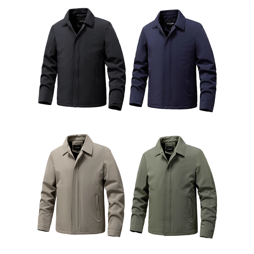 Herren Leichter wasserabweisender Stehkragen-Blouson mit Thermofutter Shop Nory