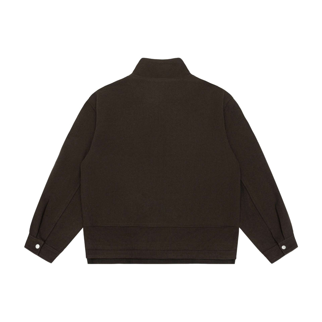 Herren Boxy-Wollmix-Zipblouson mit hohem Rippkragen und verdeckter Frontklappe Shop Nory