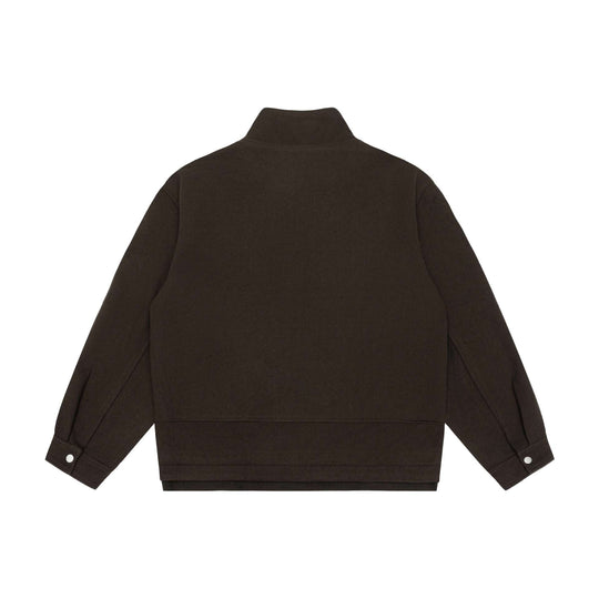 Herren Boxy-Wollmix-Zipblouson mit hohem Rippkragen und verdeckter Frontklappe Shop Nory