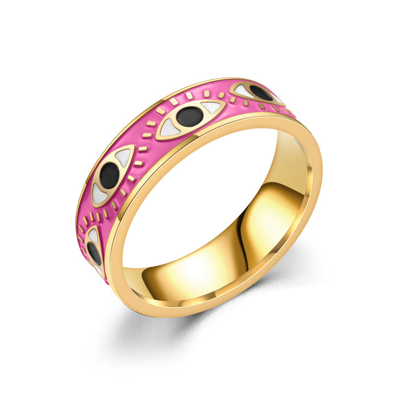 Damen Ring mit kreativem Eye-Motiv aus hochwertigem Edelstahl Shop Nory