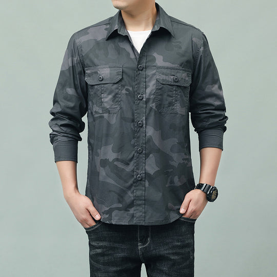 Herren Camouflage Hemd mit Taschen Shop Nory