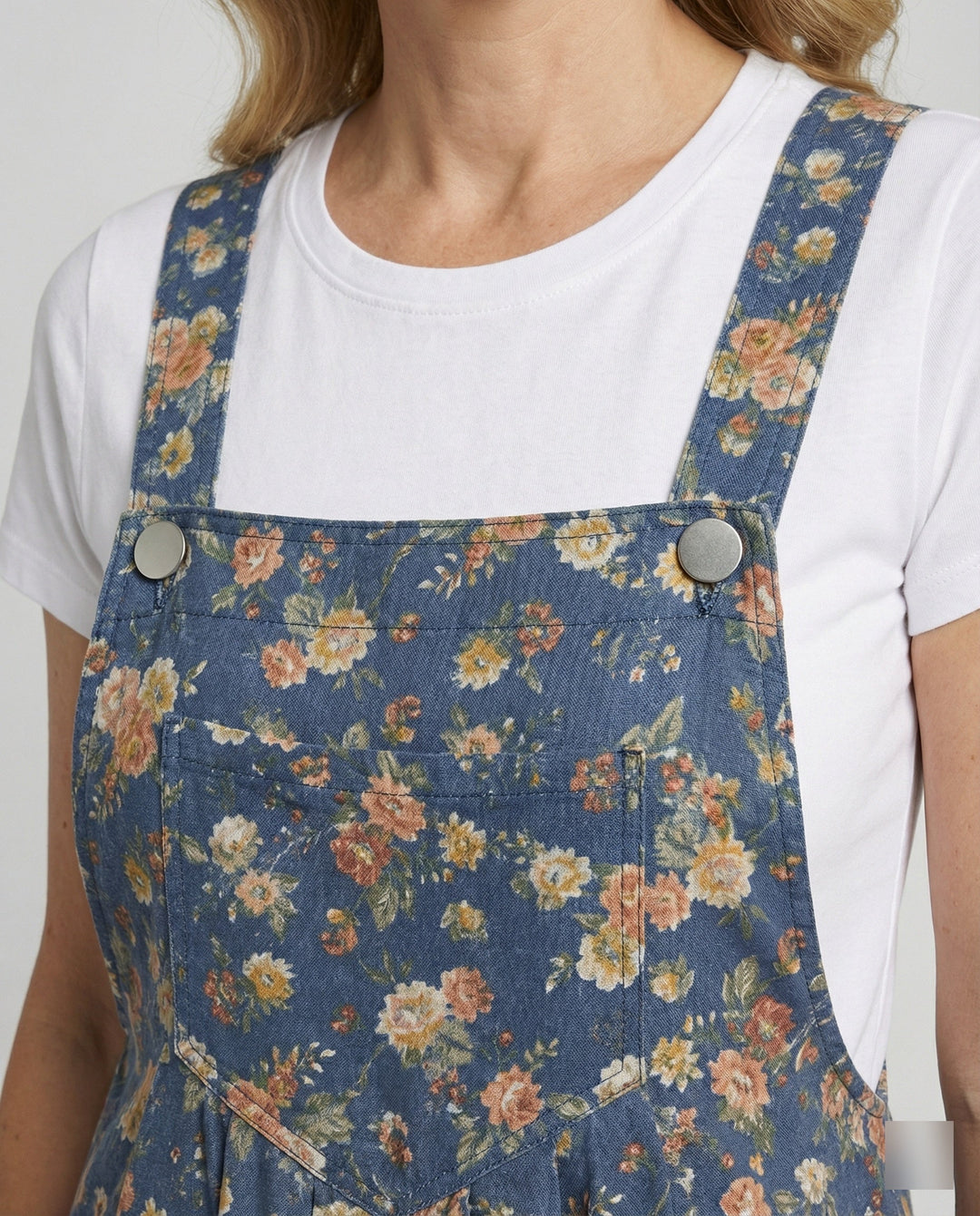 Damen Latzhose Damen Leinenoptik