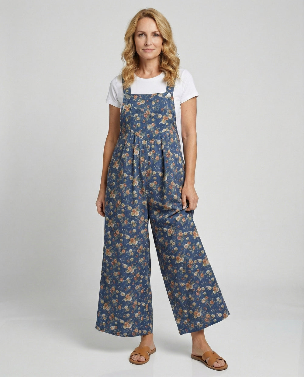 Damen Latzhose Damen Leinenoptik