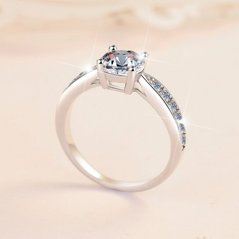 Damen Verlobungsring mit funkelndem Zirkonia und elegantem Design Shop Nory