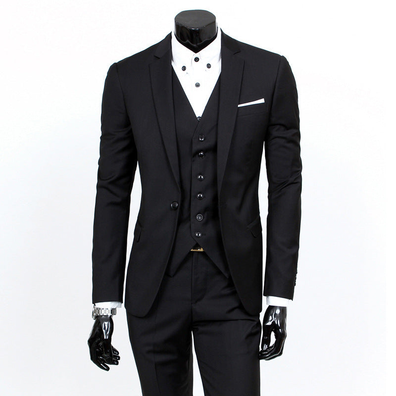 Herren schlanker dreiteiliger Businessanzug mit Weste Shop Nory
