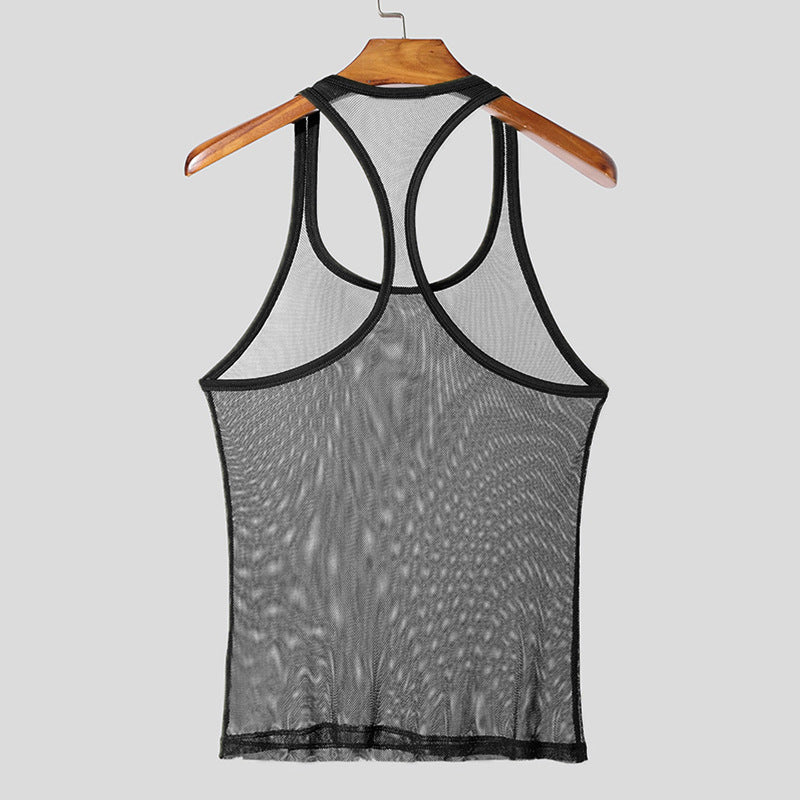 Herren Atmungsaktives Sport-Tanktop mit Racerback-Design