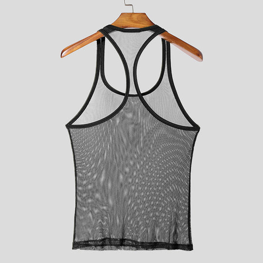 Herren Atmungsaktives Sport-Tanktop mit Racerback-Design