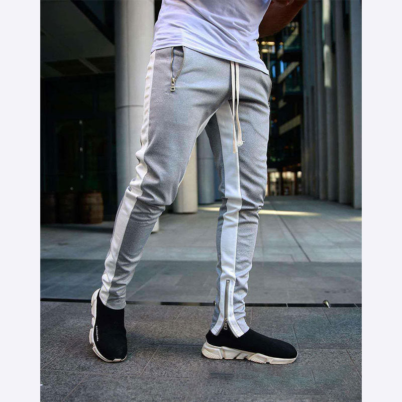 Herren Sportliche Slim-Fit Jogginghose mit Seitentaschen