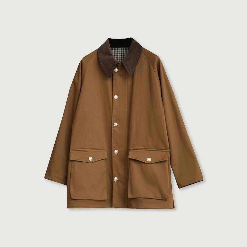 Damen Stilvolle Übergangsjacke mit praktischem Kragen und großen Taschen Shop Nory