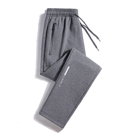 Herren Sportive Jogginghose mit Reißverschlusstasche, Kordelzug und elastischen Bündchen Shop Nory