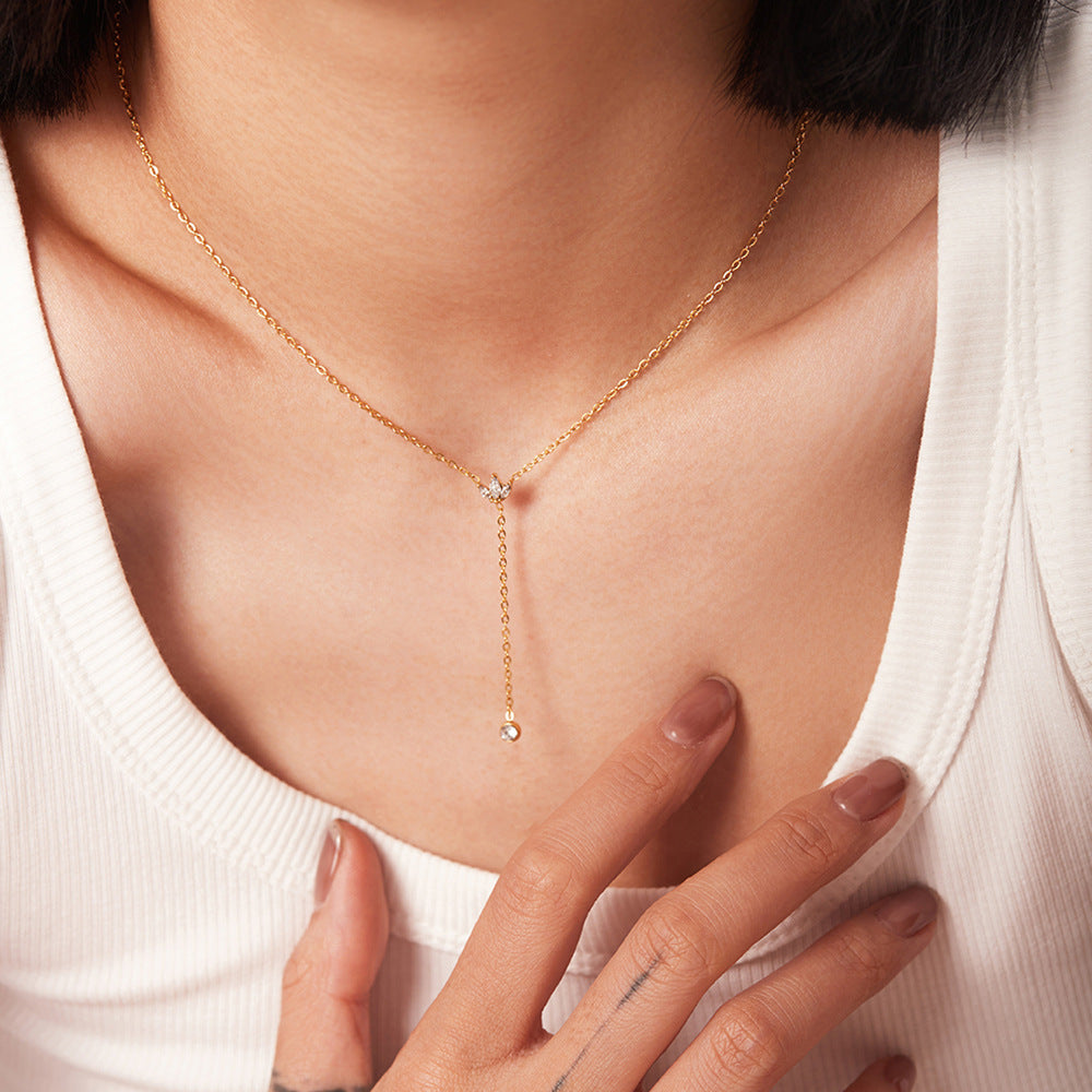 Damen mehrlagige Halskette mit anpassbarem Design und hypoallergenen Eigenschaften Shop Nory