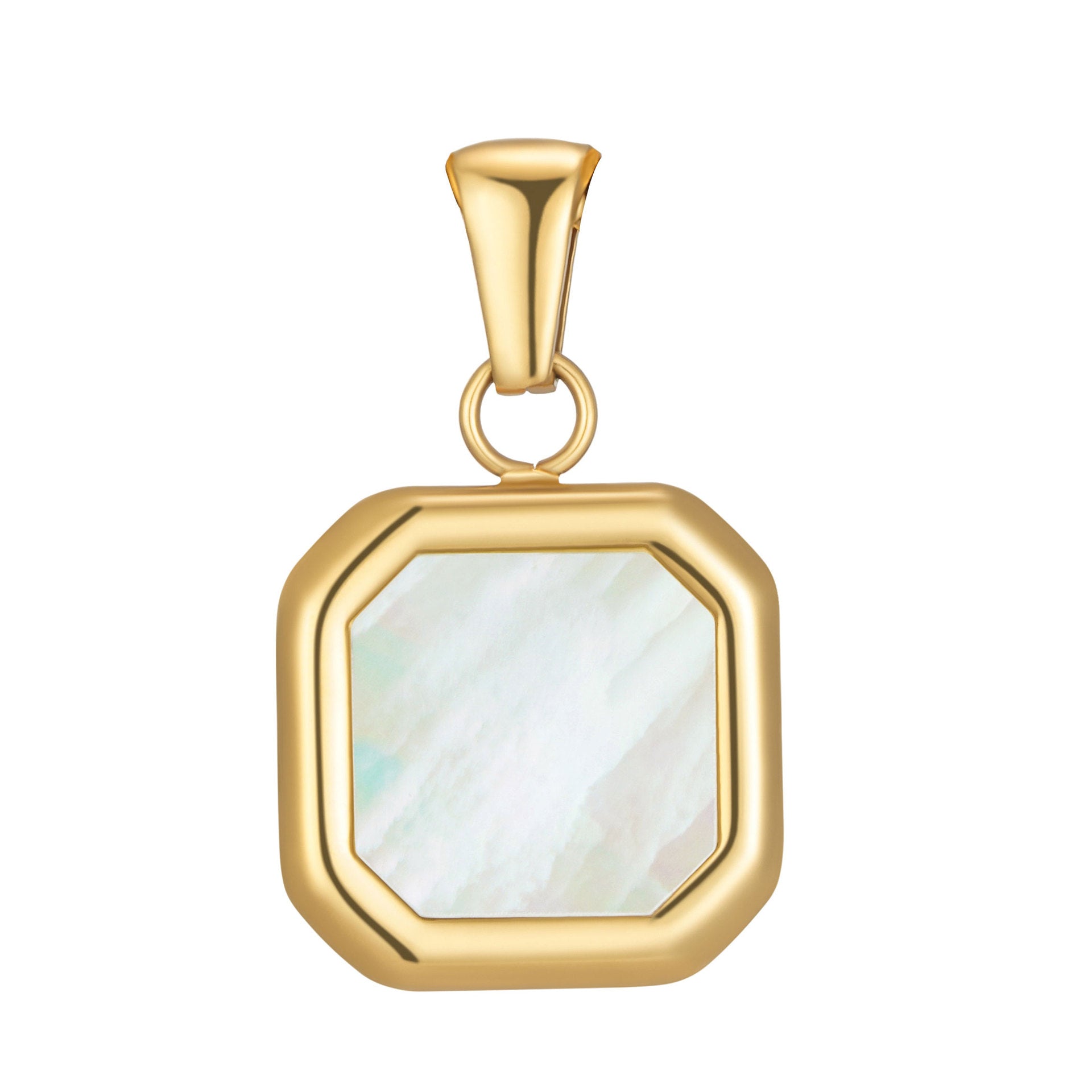 Damen Anhänger mit hochwertigem Abalone-Stein und elegantem Gold-Design Shop Nory