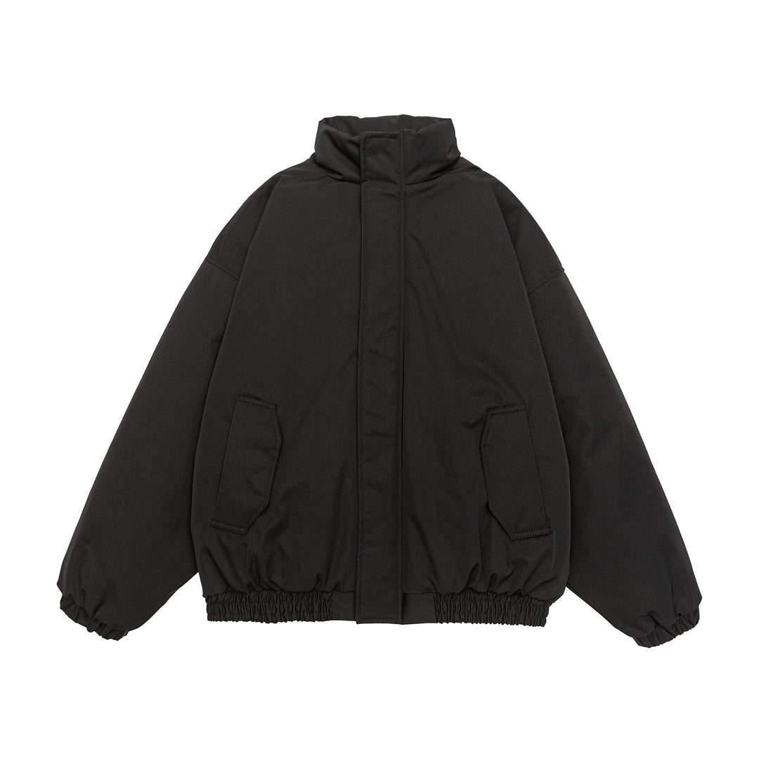 Herren Gekürzte Boxy Steppjacke mit hohem Stehkragen, elastischem Saum und Pattentaschen Shop Nory