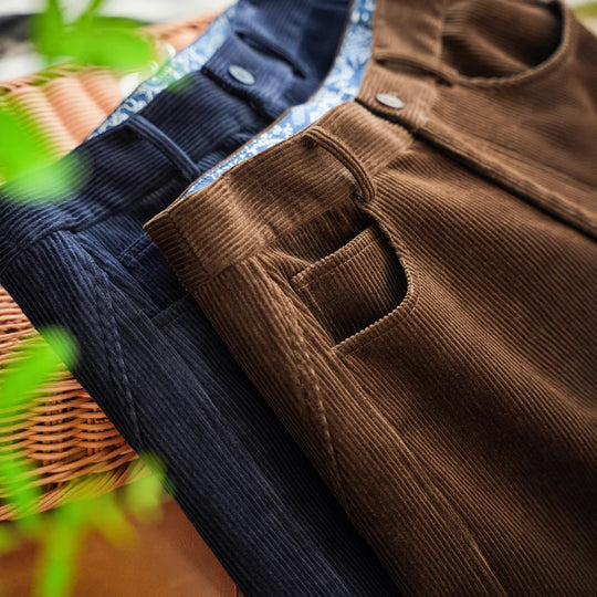 Damen Modische weit geschnittene Cordhose Shop Nory