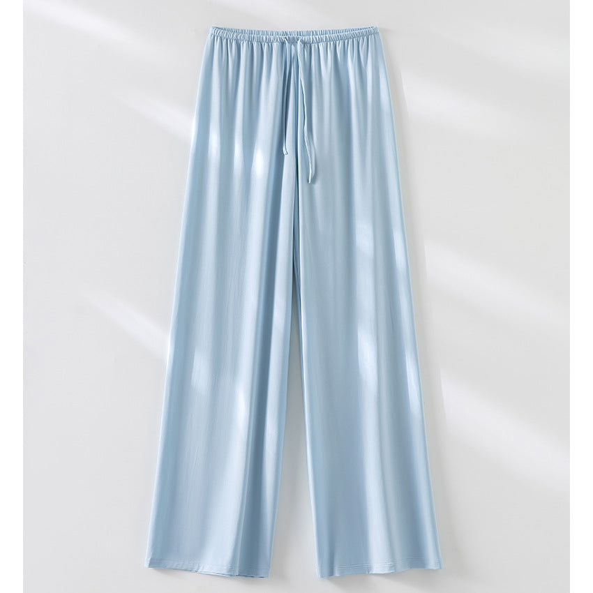 Damen Weite Relax-Hose aus seidigem Modal mit elastischem Bund und Tunnelzug Shop Nory