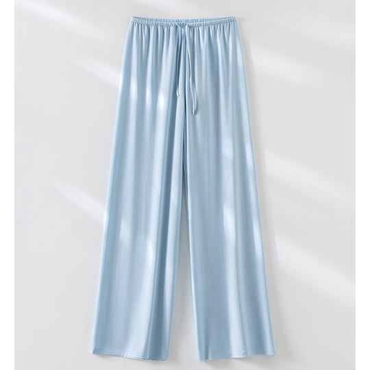 Damen Weite Relax-Hose aus seidigem Modal mit elastischem Bund und Tunnelzug Shop Nory