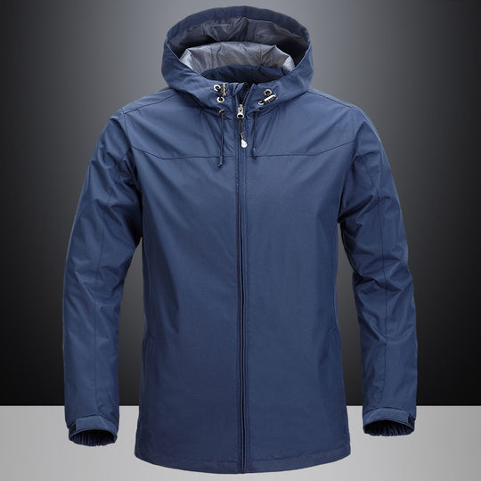 Unisex Leichte packbare Regen- und Windjacke mit verstellbarer Kapuze und atmungsaktivem Futter Shop Nory