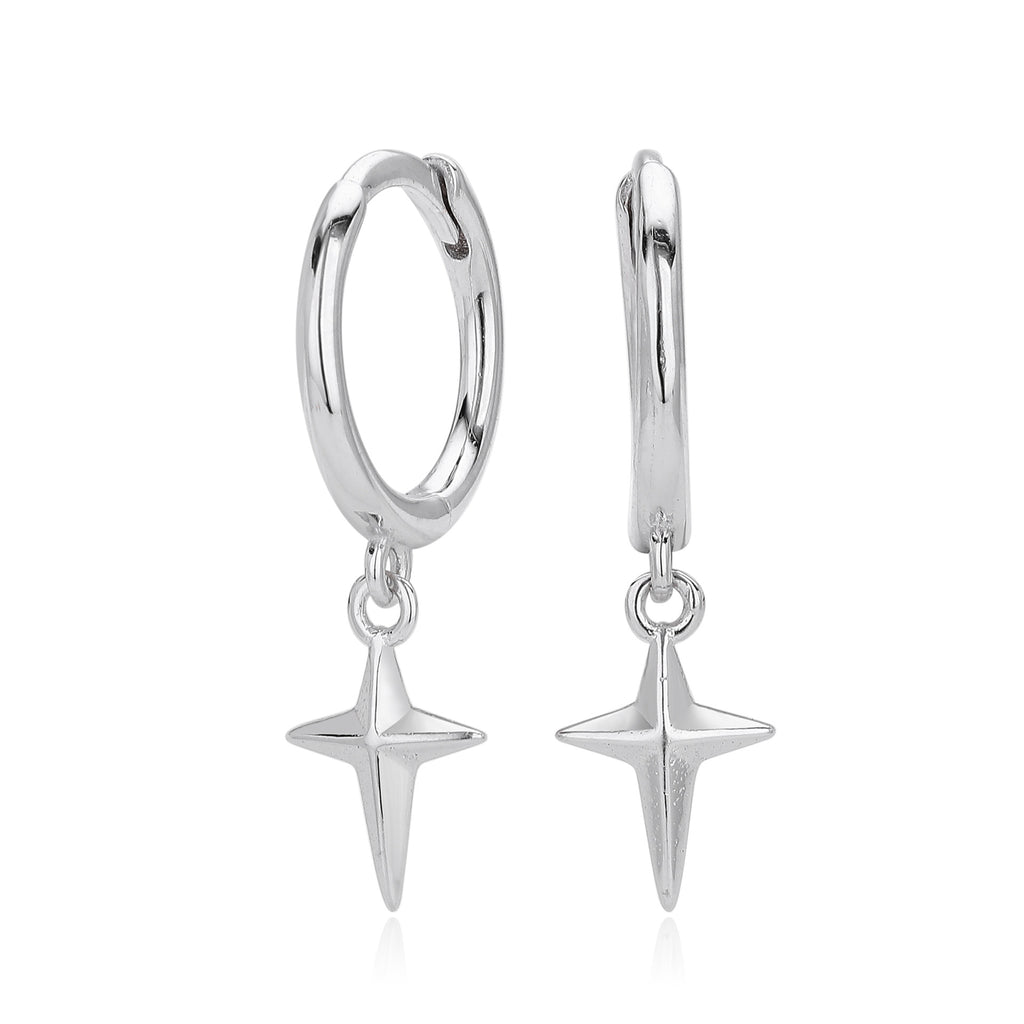 Damen Ohrhänger mit funkelndem Sternenmotiv aus hochwertigem 925 Sterlingsilber Shop Nory