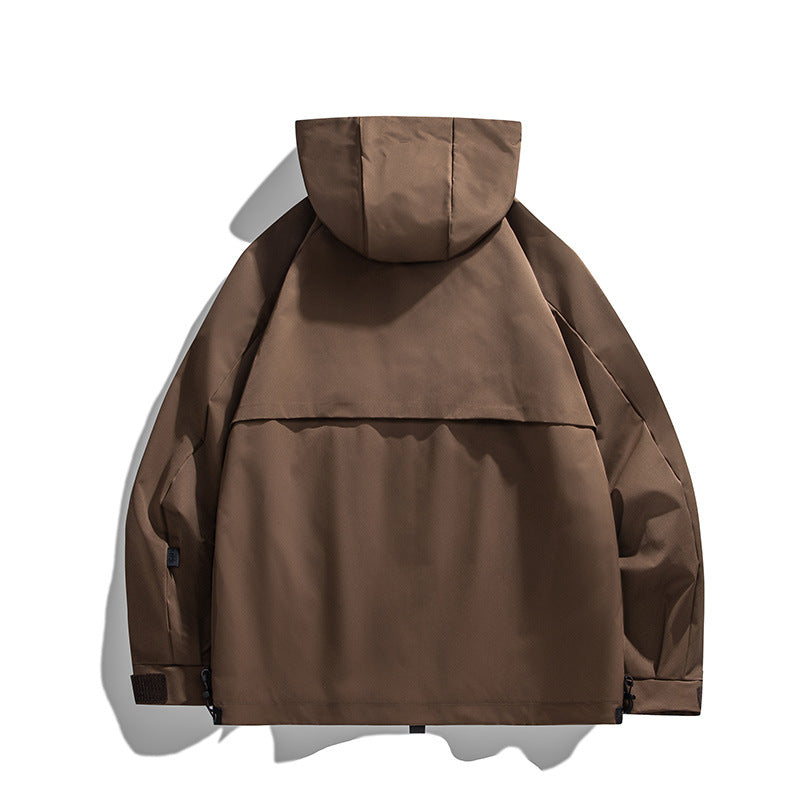 Herren Technische Utility-Kapuzenjacke mit Multifunktionstaschen Shop Nory