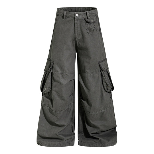 Damen weite Cargo‑Culottehose mit hoher Taille und Multifunktions‑Taschen Shop Nory
