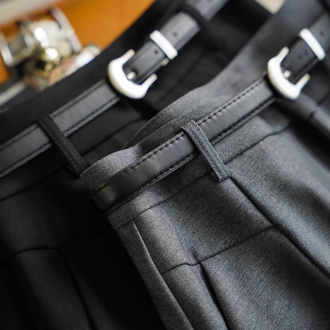 Damen Eleganter Midirock mit Taillengürtel Shop Nory