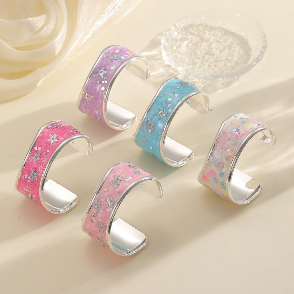Damen Armreif mit funkelndem Sternenmotiv Shop Nory