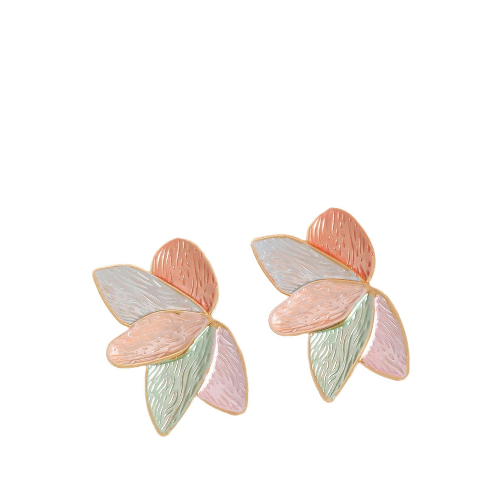 Damen Ohrringe mit floralen Blattmotiven Shop Nory