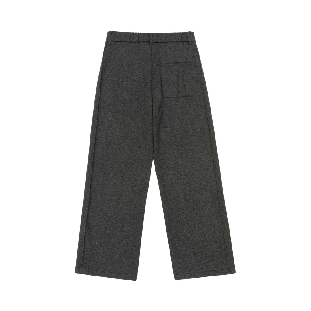 Damen Weite Bundfaltenhose aus Sweatstoff mit hoher Taille und Bügelfalte Shop Nory