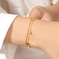 Damen elegantes Armband mit Herzen und feinen Details Shop Nory
