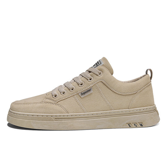 Herren Niedrige Velours‑Freizeit‑Sneaker mit gepolstertem Fersenkragen und dezenter Nahtstruktur Shopy Nory