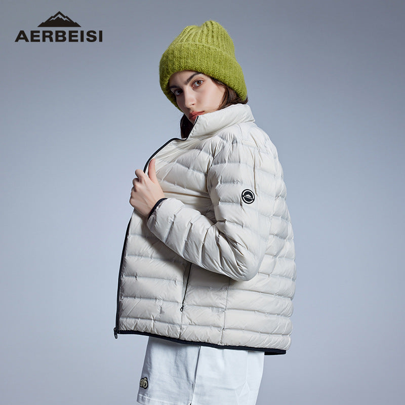 Herren ultraleichte Stepp-Daunenjacke mit Stehkragen Shop Nory