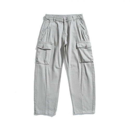 Herren Cargo-Hose im Utility-Stil mit Klappentaschen und geradem Bein Shop Nory