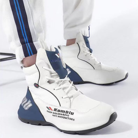 Herren High-Top Performance Sneaker aus atmungsaktivem Kunstleder mit stoßdämpfender Laufsohle Shopy Nory