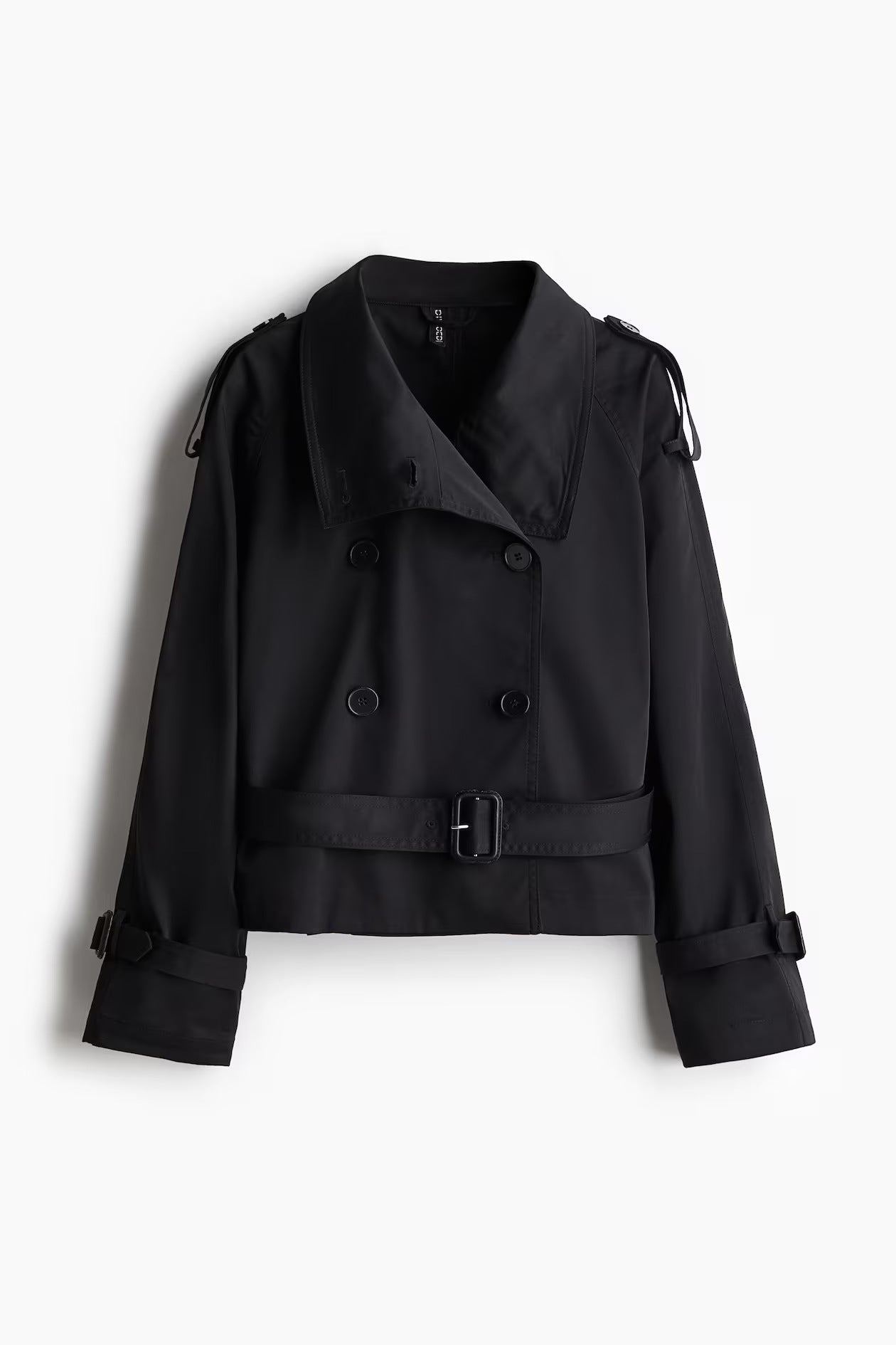 Damen modische Trenchjacke mit Gürtel und doppelter Knopfaiusschnitt ShopNory