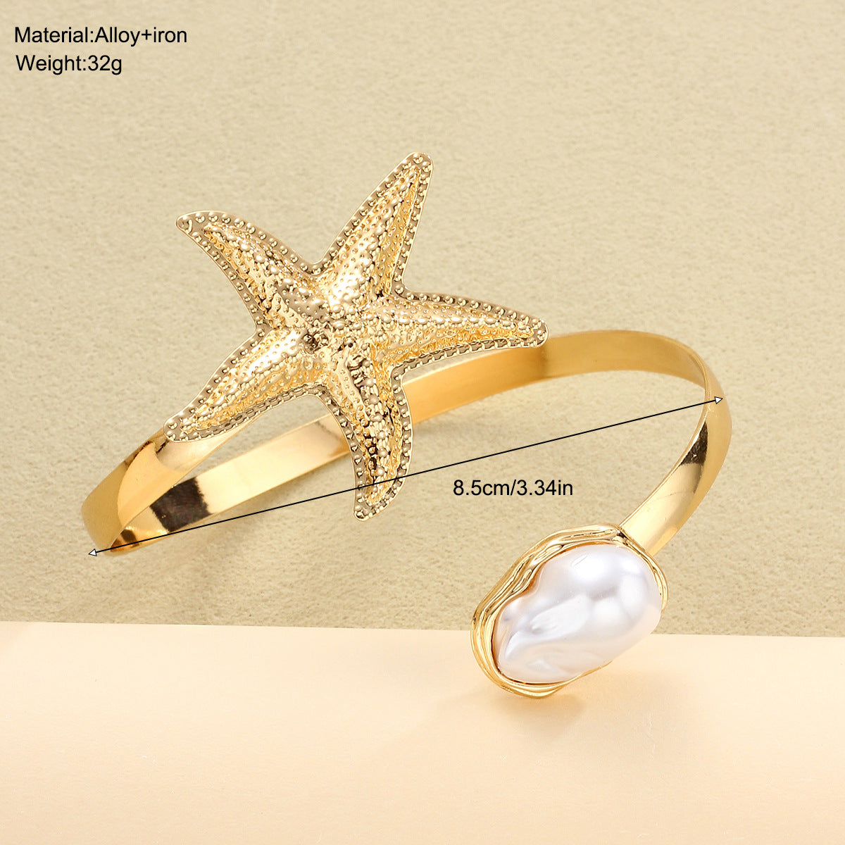 Damenarmband mit maritimen Sternen- und Perlenmotiven Shop Nory