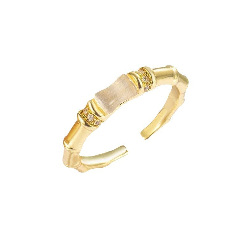 Damen modern gestalteter Ring mit elegantem Overlay Shop Nory