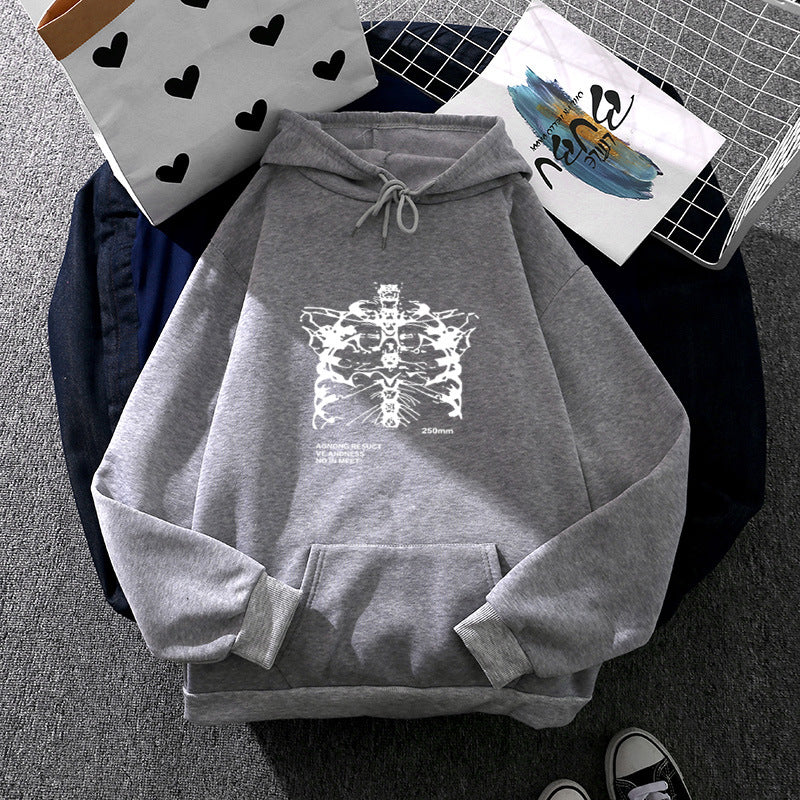 Unisex nan oversized Kapuzenpullover mit anatomischem Grafikprint, Kängurutasche und verstellbarer Kordel Shop Nory