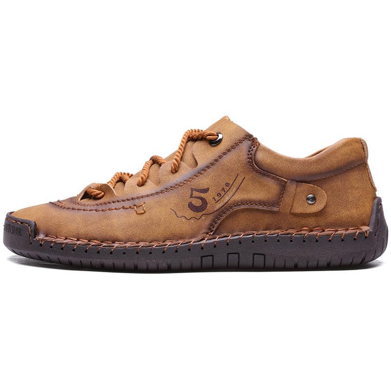 Damen bequeme Freizeitschuhe aus hochwertigem Leder mit rutschfester Sohle