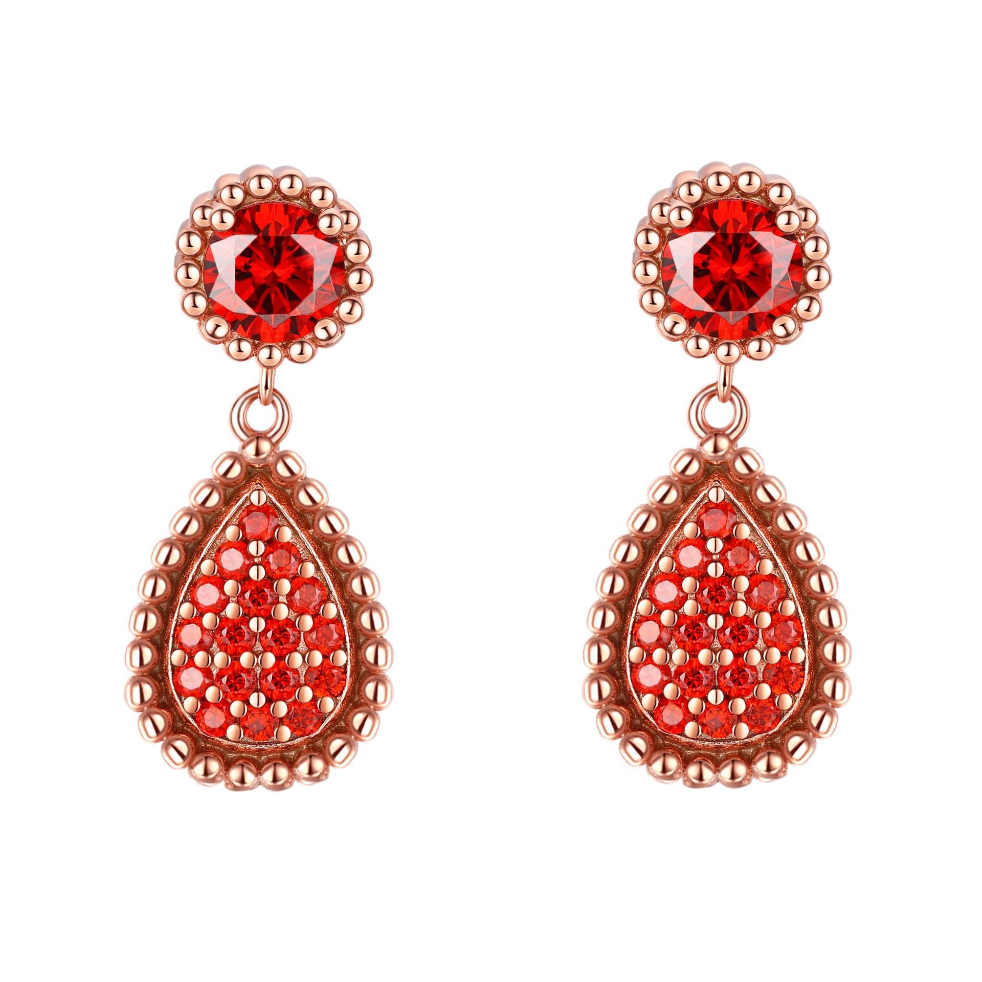 Damen Ohrringe mit funkelndem Kristallschmuck und tropfenförmigem Design Shop Nory